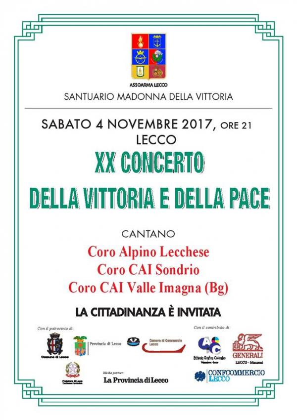 2017 11 04 LECCO CONCERTO DELLA PACE LOCANDINA